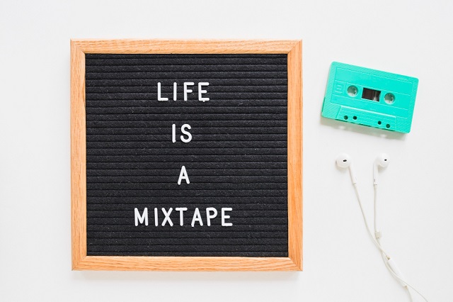 Life Quotes Images/Pictures: 3: Deep Meaningful Facts of Life Quotes in English. Image of 'Life is a Mixtape' lettering. Image credit: Freepik, https://www.freepik.com/free-photo/life-is-mixtape-lettering-board_3234049.htm#