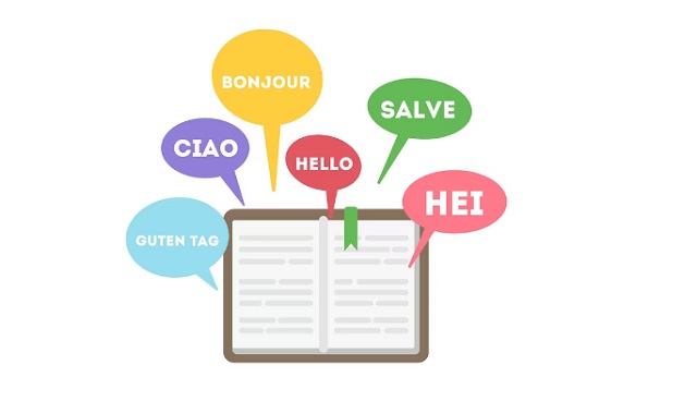 Google Translate Languages Images/Pictures. Photo of learning languages concept book with word hello on different languages depicting different Google Translate Language Translations. Image credit: vector4stock on Freepik. https://www.freepik.com/free-vector/learning-languages-concept-book-with-word-hello-different-languages_28158176.htm#