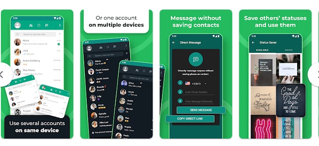 WhatsApp Web - WhatsApp Web is an extension of the WhatsApp mobile app. It enables you to access your WhatsApp account and interact with your messages, contacts, and media files on a larger screen, usually a PC, without needing to pick up your phone. Image credit: Google Play. https://play.google.com/store/apps/details?id=com.geeksoftapps.whatsweb&hl=en&gl=US