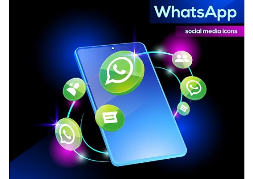 WhatsApp Web on Mobile Phones images/Pictures: 3. Photo of WhatsApp 3D logo icons sophisticated with smartphone representing WhatsApp Web on Mobile Phone APK/App Download. Image credit: Mr Hamster on Freepik. https://www.freepik.com/premium-vector/whatsapp-3d-logo-icons-sophisticated-with-smartphone_16337833.htm#