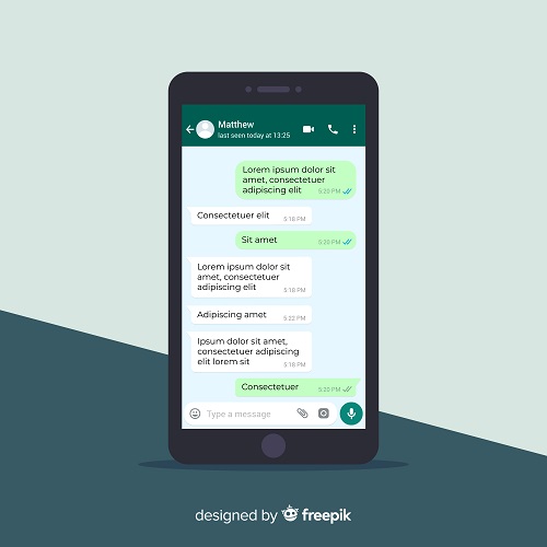 WhatsApp Web on Phone Images/Pictures: 1. Photo of WhatsApp Screen Templete on a Mobile Phone. https://www.freepik.com/free-vector/whatsapp-screen-template_3049301.htm#