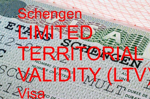 Schengen Visa Types - Limited Territorial Validity Visa: Schengen Visa Images/Photos. A photo image of Schengen LTV Visa. Photo credit: Best Citizenships. https://best-citizenships.com/2022/09/30/difference-between-short-and-long-term-schengen-visas/