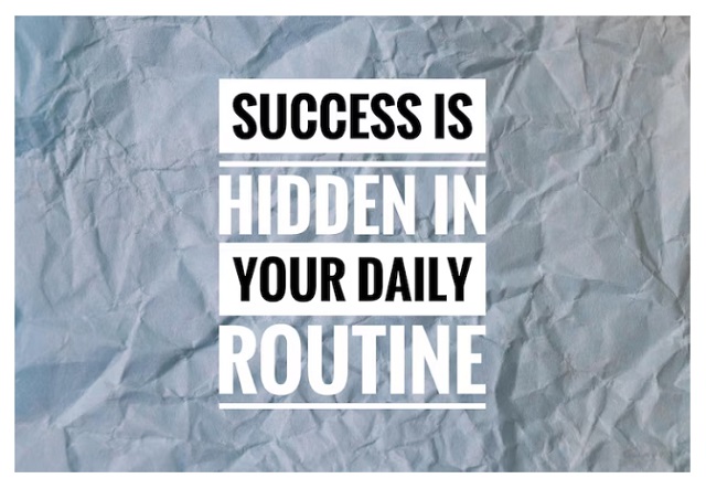 Success Life Quotes: Life Quotes Images/Photos: 8. A photo of inspirational quote with phrase success is hidden in your daily routine image. Photo credit: Innu_asha84 on Freepik. https://www.freepik.com/premium-photo/inspirational-quote-with-phrase-success-is-hidden-your-daily-routine_34748587.htm#