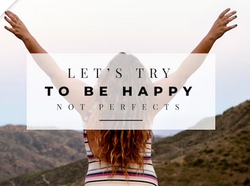Celebrating Life Quotes: Life Quotes Images/Photos: 7. A photo of the back side of a young women in the background celebrating a happy life with a lettering. Photo credit: Freepik. https://www.freepik.com/free-vector/positive-quote-with-photo-wallpaper_9683373.htm#