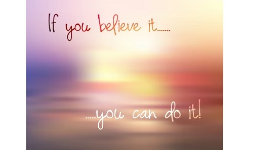 Uplifting Life Quotes: Life Quotes Images/Photos: 5. An image of uplifting 'If you believe it, you can do it' lettering. Image credit: kgpargeter on Freepik. https://www.freepik.com/free-vector/inspirational-quote-background_859282.htm#query=positive%20life%20quotes&position=5&from_view=search&track=country_rows_v2#position=5&query=positive%20life%20quotes