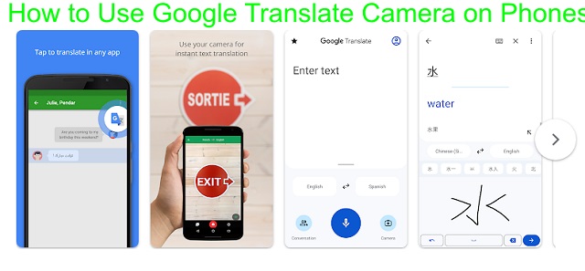 Google Translate Camera App - How to Use on Android Mobile Devices. Google Translate Images/Photos: 3. Image credit: Google Play Store. https://play.google.com/store/apps/details?id=com.google.android.apps.translate&hl=en_US