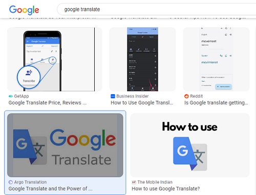 Google Translate Images/Photos: 1. An image of Google Translate images on Google webpage. Image credit: Google Search. https://www.google.com/search?q=google+translate&client=opera&sca_esv=574692167&tbm=isch&sxsrf=AM9HkKnz1ssGAmK87M4AgMTNVoyYCw-xZw:1697688794005&source=lnms&sa=X&ved=2ahUKEwjZ0IXMn4GCAxUfSUEAHdAACH8Q_AUoAnoECAIQBA&biw=1326&bih=619&dpr=1#imgrc=zVH4tWx0ebMhIM