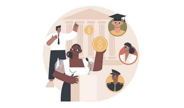 Private Institutions' Scholarship Images/Photos: 1. A photo of an institution's education spending. Photo credit: vectorjuice on Freepik. https://www.freepik.com/free-vector/government-spending-abstract-illustration_20770039.htm#
