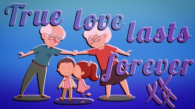 Love of My Life Quotes: Image 2: A cartoon of two lovers sharing joy and happiness