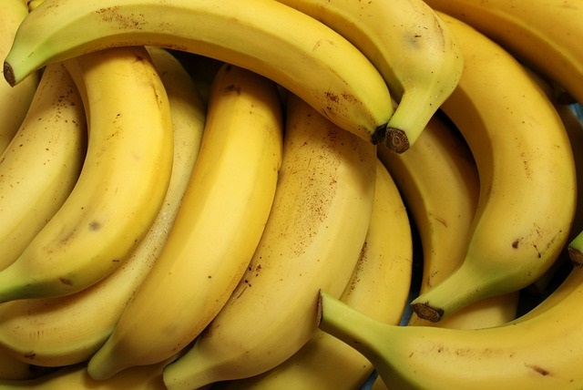 Image of Mature ripe yellow bananas. Bananas are a nutrient-rich fruit that provides a variety of vitamins, carbohydrates, minerals, and other important nutrients that help to promote digestive health, regulate blood sugar, boost mood and energy, boost heart health and improve weight loss.Image by Alicja from Pixabay 