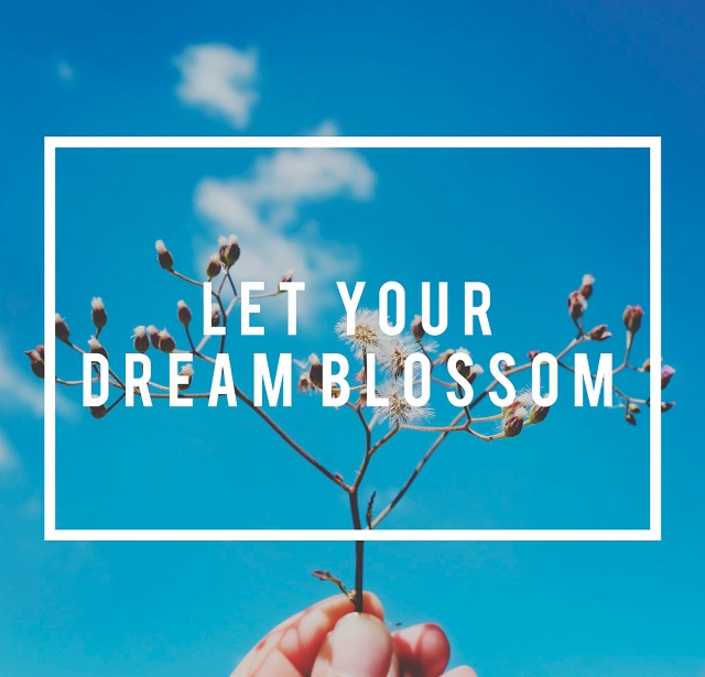 Positive Good Morning Quotes of Life: Free photo of positive inspirational motivation of life in vibes quote on flower and blue sky background