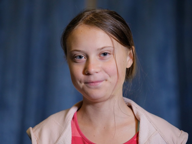 Photo of Young Aged Greta Thunberg.
