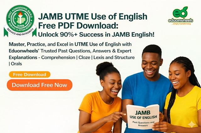 JAMB UTME Use of English Past Questions and Answers Free PDF Download – 2015