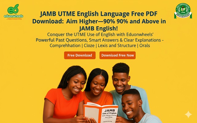 JAMB UTME Use of English Past Questions and Answers Free PDF Download – 2012