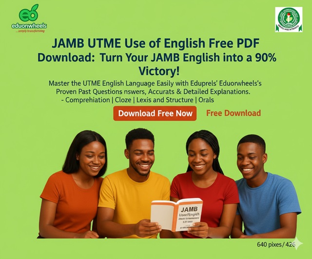 JAMB UTME Use of English Past Questions and Answers Free PDF Download – 2013