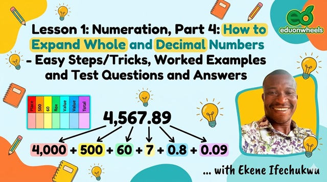 Numeration: How to Do Expansion of Whole and Decimal Numbers